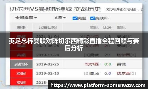 英足总杯曼联对阵切尔西精彩直播全程回顾与赛后分析